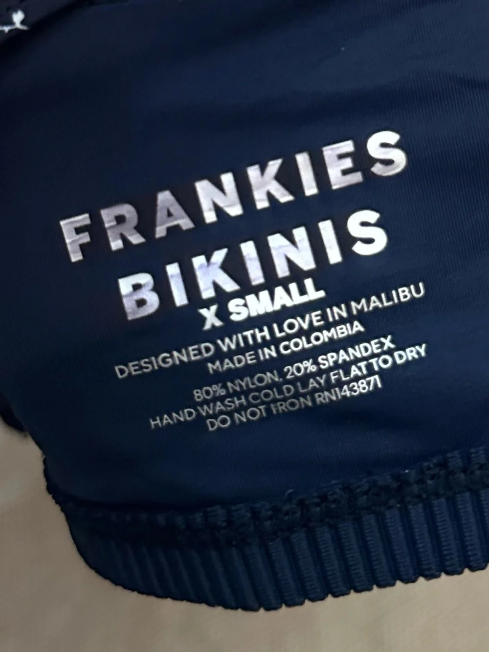 New! Frankie’s Bikinis Genevieve Ribbed Bandana Bikini Top Dixie 38979